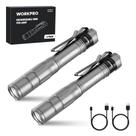 Lanterna WORKPRO, caneta recarregável, 300 ml, pacote com 2 unidades, cinza Lanterna WORKPRO, caneta recarregável, 300 ml, pacote com 2 unidades, cinza