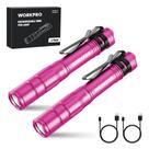 Lanterna WORKPRO, caneta recarregável, 300 ml, pacote com 2 unidades, rosa Lanterna WORKPRO, caneta recarregável, 300 ml, pacote com 2 unidades, rosa