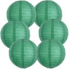 Lanternas de papel BEISHIDA 20cm verdes redondas para decoração de festas