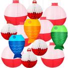 Lanternas de papel Fishing Bobber YIOTJUNL para decoração de festas, 13 unidades