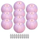 Lanternas de papel LED Ethbirsge para decoração de festa de aniversário de 25 cm