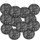 Lanternas decorativas, papel de composição Glooglitter, 25,4 cm, 12 unidades
