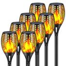 Lanternas solares Aityvert 109 cm Flickering Flame, pacote com 8