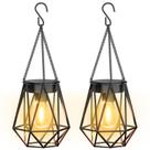 Lanternas solares suspensas KOOPER Waterproof Metal, pacote com 2