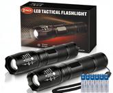 Lanternas Táticas LED Cviteuook 2 Unidades, Zoom, 5 Modos