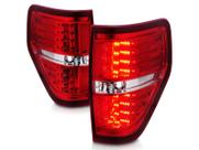 Lanternas traseiras AmeriLite LED para Ford F-150 2009-2014