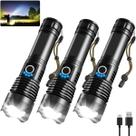 Lanternas UUYEE 990000lm Super Bright Recarregáveis x3 Lanternas UUYEE 990000lm Super Bright Recarregáveis x3