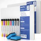 Lapboard Dry Erase Nicpro 23x30cm, pacote com 2 canetas e 2 borrachas Lapboard Dry Erase Nicpro 23x30cm, pacote com 2 canetas e 2 borrachas