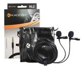 Lapela Duplo Microfone Kadosh P/ Celular Câmeras Gravadores