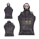 Lapide Decorativa Halloween Com Luz e Caveira Que Mexe Sozinha Lapide Decorativa Halloween Com Luz e Caveira Que Mexe Sozinha