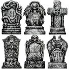 Lápides de Halloween JOYIN 40 cm, decoração assustadora ao ar livre, 6 unidades Lápides de Halloween JOYIN 40 cm, decoração assustadora ao ar livre, 6 unidades