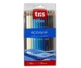 Lapis 12 Cores Especiais + 01 Graduado 6b Vibes Oceano Tris