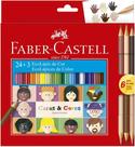 Lápis Cor 024 Faber Castell Caras e Cores