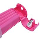 Lapis cor C/12 case rosa + apontador cis