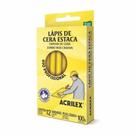 Lápis De Cera Estaca Amarelo Limão Acrilex