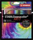 Lápis de colorir STABILO Stabilo AquaColor ARTY, pacote com 24