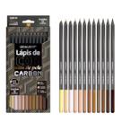 Lápis De Colorir Tons De Pele 12 Cores Redondo Carbon
