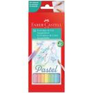 Lápis de cor 10 cores aquarelável Pastel 120210P - Faber-Castell