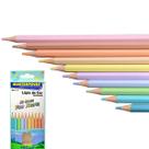 Lápis de Cor 10 Cores Tom Pastel Masterprint Sextavado de Resina Não Tóxico Caixa de Lápis Colorido MP-713