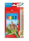 Lápis De Cor 12 Cores + 3 Metálicos Faber Castell