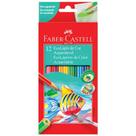 Lápis de cor 12 cores aquarelável 120212G - Faber-Castell