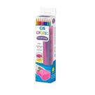 Lapis de Cor -12 Cores + Estojo-Criatic- Rosa