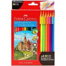 Lapis De Cor 12 Cores Mais 6 Neon Faber Castell - FABER-CASTELL