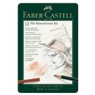 Lápis de cor 12 cores Pitt MonoCromático Pequeno 112975 - Faber-Castell Lápis de cor 12 cores Pitt MonoCromático Pequeno 112975 - Faber-Castell