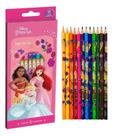 Lápis De Cor 12 Cores Princesas Disney Material Escolar