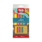 Lápis De Cor 12 Cores Vibes Tons Retrô Paletas Especiais + 1 Graduado 6B Tris