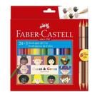 Lápis De Cor 24+3 (Caras E Cores) sendo 6 Tons Faber Castell