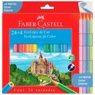 Lápis de cor 24 cores + 4 cores pastel 120124+4P - Faber-Castell