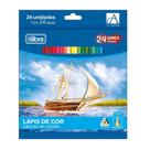 Lápis de Cor 24 Cores Triangular TILIBRA Lápis de Cor 24 Cores Triangular TILIBRA