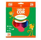 Lápis de Cor 24 Unidades Cores Vibrantes Ponta Resistente p Atividades Escolares Atóxico Lápis de Cor 24 Unidades Cores Vibrantes Ponta Resistente p Atividades Escolares Atóxico
