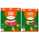 Lapis De Cor 48 Cores + Canetinha 12 Cores - Leo E Leo Lapis De Cor 48 Cores + Canetinha 12 Cores - Leo E Leo