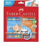 Lápis de cor 48 cores com 24 lápis bicolor 120624G - Faber-Castell Lápis de cor 48 cores com 24 lápis bicolor 120624G - Faber-Castell