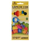 Lápis de Cor Acrilex Hexagonal 12 Cores 09692