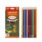 Lápis de cor Apagável 12 Cores Triangular Leo e Leo