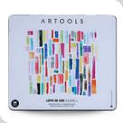 Lápis de Cor Aquarelável 24 Cores com Estojo Metálico e Pincel Artools Lápis de Cor Aquarelável 24 Cores com Estojo Metálico e Pincel Artools