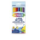 Lapis de cor aquarelavel c/12 cores acrilex