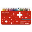 Lápis de Cor Aquarelável Caran D'ache Swisscolor 40 Cores