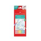 Lápis de Cor Aquarelável Faber Castell Ecolápis Tons Pastel 10 Cores