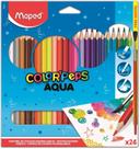 Lápis de Cor Aquarelável Maped Color Peps 24 Cores + Pincel Lápis de Cor Aquarelável Maped Color Peps 24 Cores + Pincel