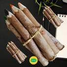 Lápis de Cor Artesanal Decorativo Funcional Madeira (3 Conjuntos com 10 Lápis) Lápis de Cor Artesanal Decorativo Funcional Madeira (3 Conjuntos com 10 Lápis)