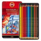 Lápis De Cor Artístico Polycolor 12 Cores Koh-i-Noor 3822