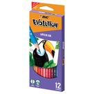 Lápis de Cor BIC Evolution Sextavado 12 Cores