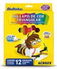 Lápis de Cor Big Triangular Acrilex - 12 Cores Lápis de Cor Big Triangular Acrilex - 12 Cores