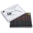 Lápis de cor Black Widow 24 cores para livros de colorir para adultos