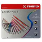 Lápis de Cor Carbothello Semi-Aquarelável 24 Cores - Stabilo