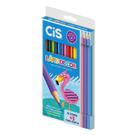 Lápis de Cor CiS 12 Cores + 3 Tons Pastel Sextavado Lápis de Cor CiS 12 Cores + 3 Tons Pastel Sextavado